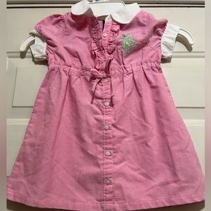 Polo Assn. Pink dress Button-Up Dress with White Collar! Cute!! 🥰 2T